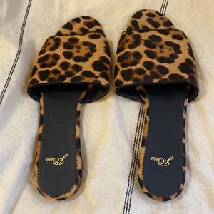 J.Crew Cora Slide Sandals in Calf Hair 7
